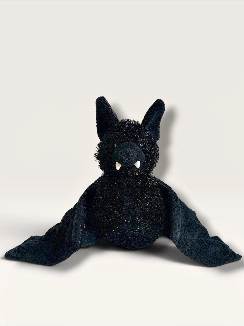 Vintage Ganz Webkinz Retired Black Bat Halloween Plush with Fangs